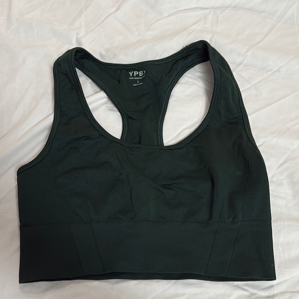 Women's Green Sports Bra